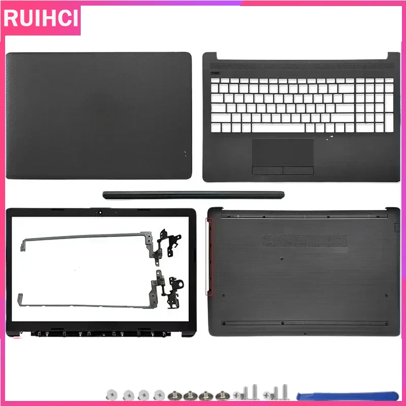For 250 G7 255 G7 15-DA 15-DB 15-DX TPN-C135 TPN-C136 New Laptop LCD Back Cover/Front Bezel/Hinges/Palmrest/Bottom Case black