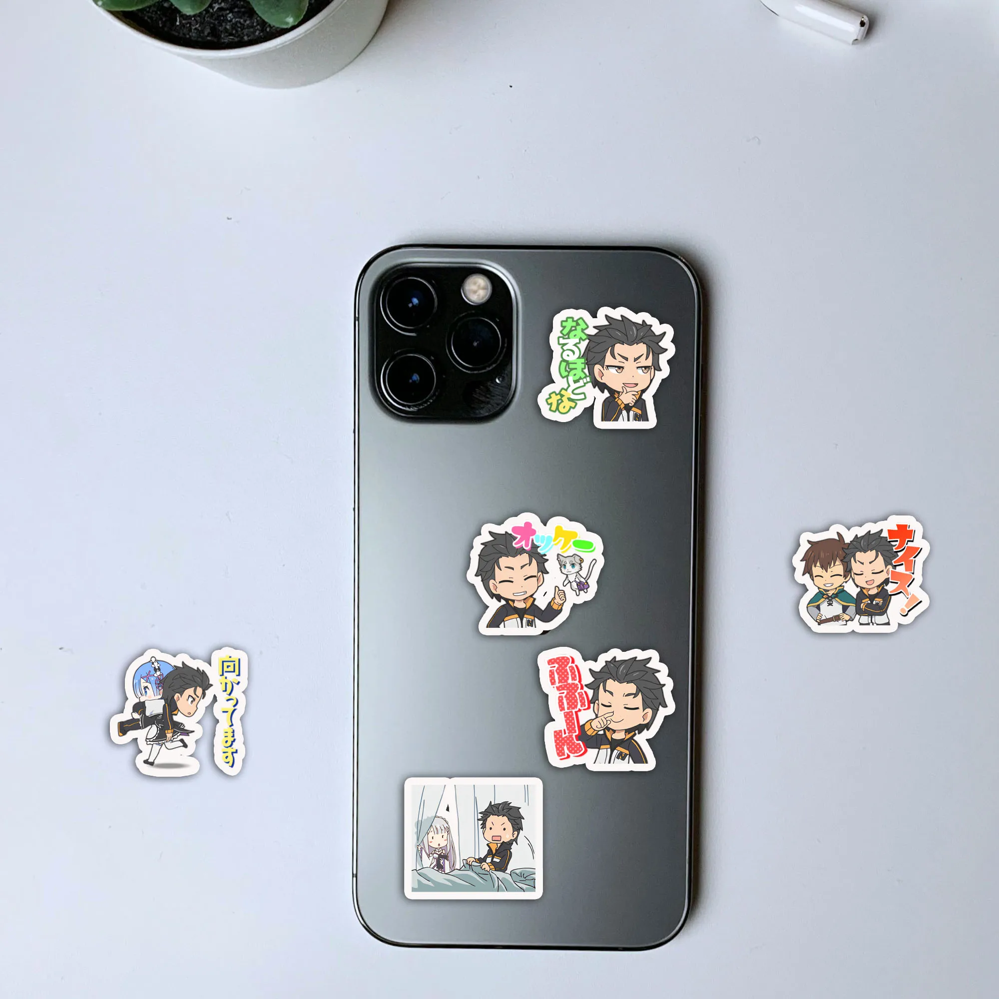 30pcs Isekai Quartet stickers cartoon anime character emoticons for phone cases DIY computer water bottles stationery desktop
