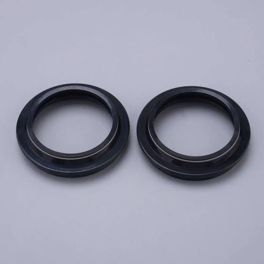 2pcs Fork Dust Seal Fit for Yamaha XTZ1200 FJR1300 XT R/X 660 V-MAX XJR SP 1200 1300 BT Buldog 1100 FZ1 1000 FZ10 FZ8 800 Black