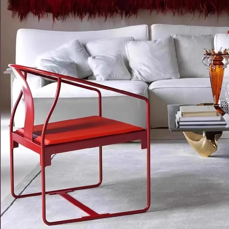 

Metal Balcony Chairs Reading Relax Modern Luxury Nordic Minimalist Large Living Room Chairs Beauty Fauteuil Unique Furniture