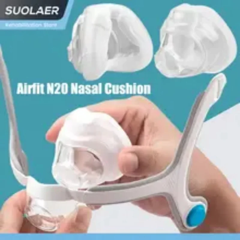  Soft CPAP Nasal Mask Cushion Fit ResMed AirFit N20 Mask M L Size After‑market Spare Silicone Pad ​