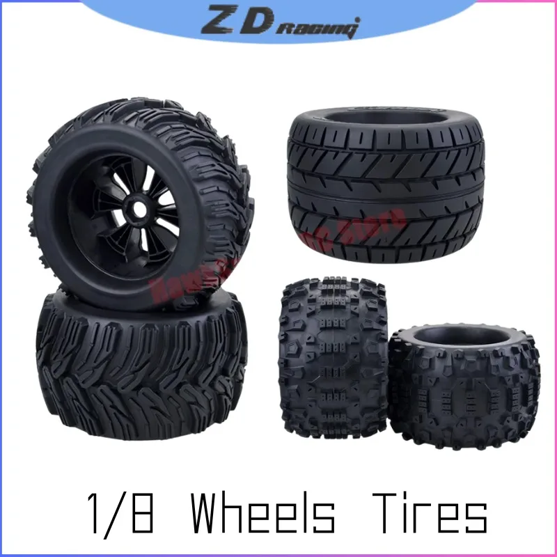 

ZD Racing 4 шт. колеса и шины в масштабе 1/8 — шестигранная ступица 165 мм/170 мм 17 мм для ARRMA Monster Truck/Buggy (губчатая резина)