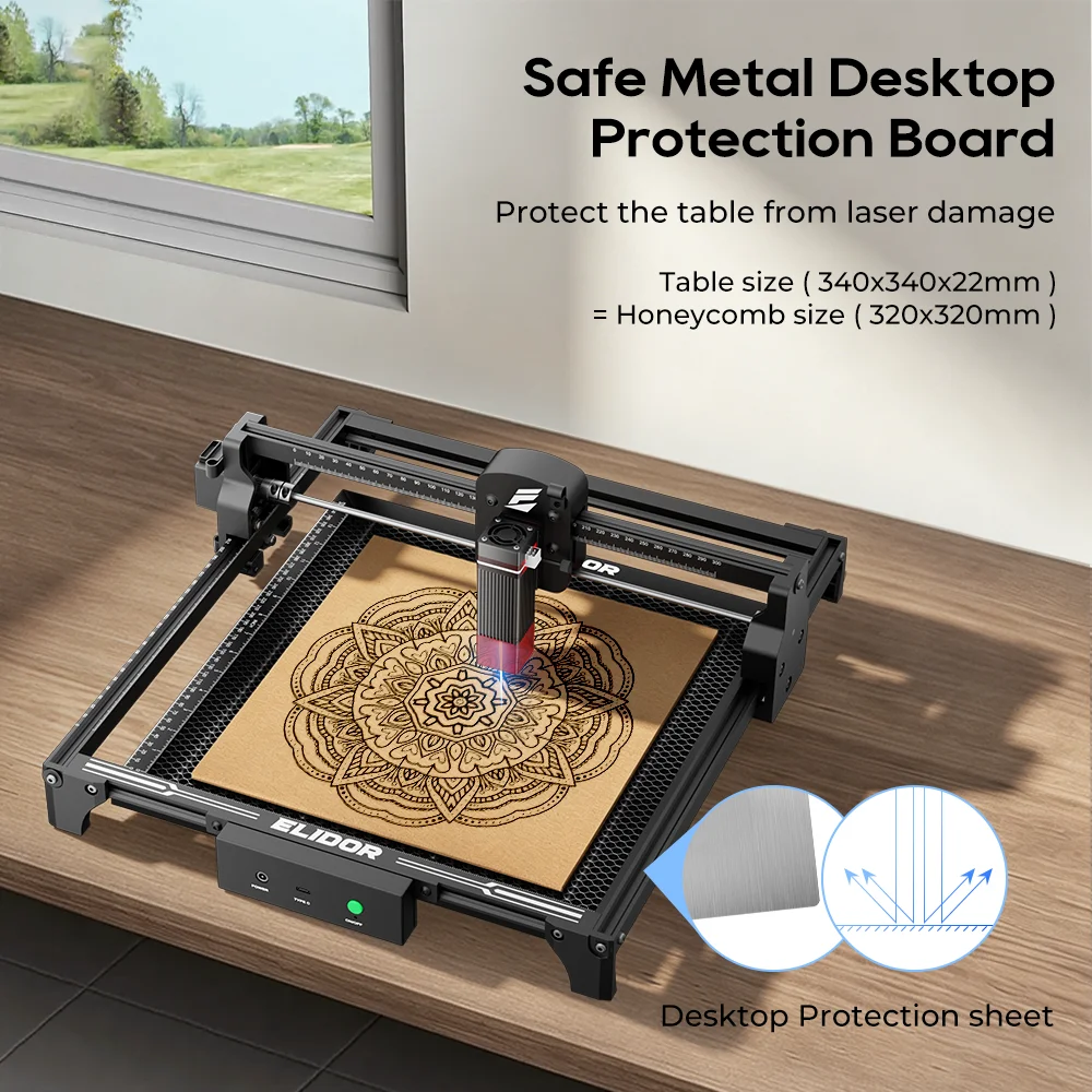 엘리도르 레이저 허니콤 작업 테이블 340x340mm - Industrial Laser Table 리뷰 및 가격