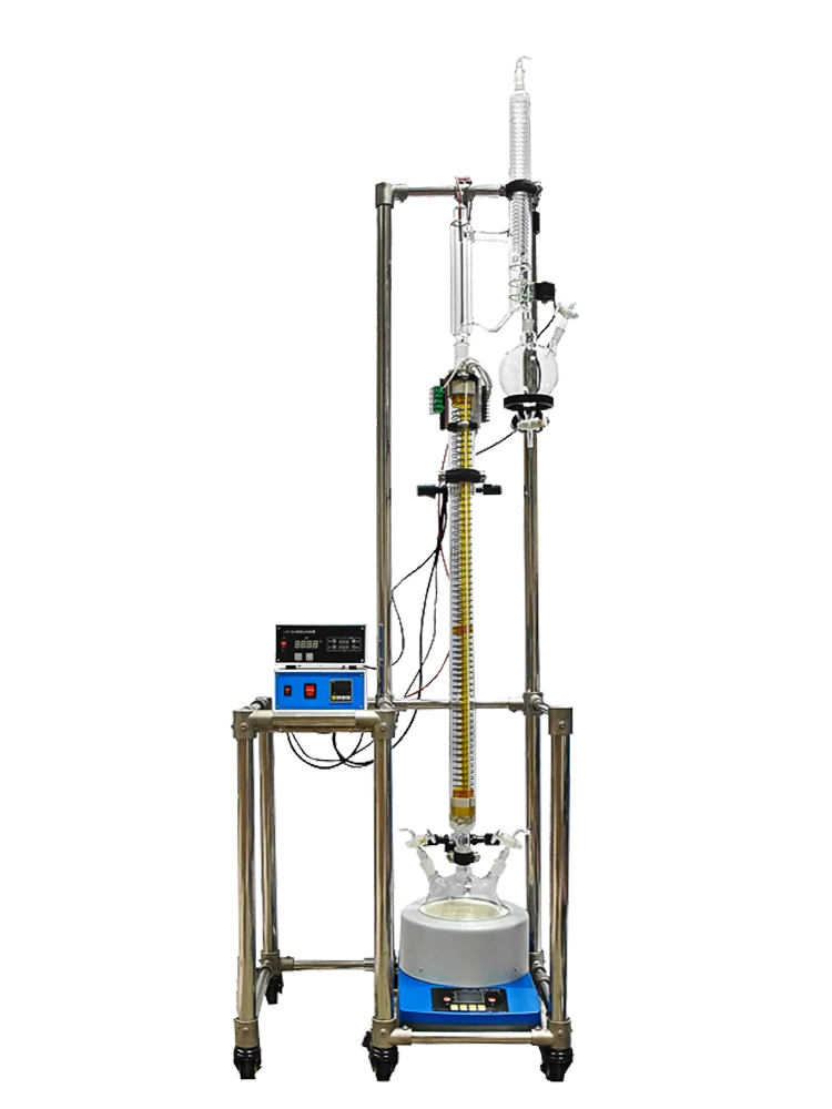 Cancun, Laboratory Glass Distillation Column Distillation Column Magnetic Stirrer Distillation Purification Unit Reactor 20L