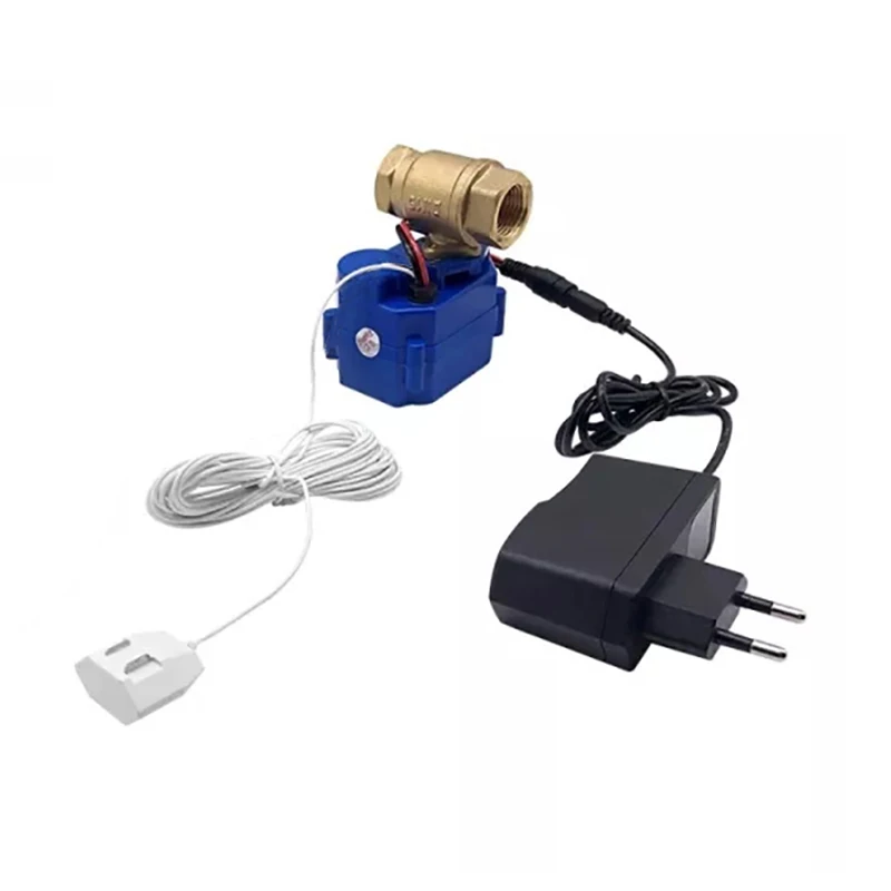 

Simple Water Leakage Sensor detector de fugas de agua with Brass Valve 1/2"(DN15), 3/4"(DN20), 1"(DN25) and 1pc 6M Water Sensor