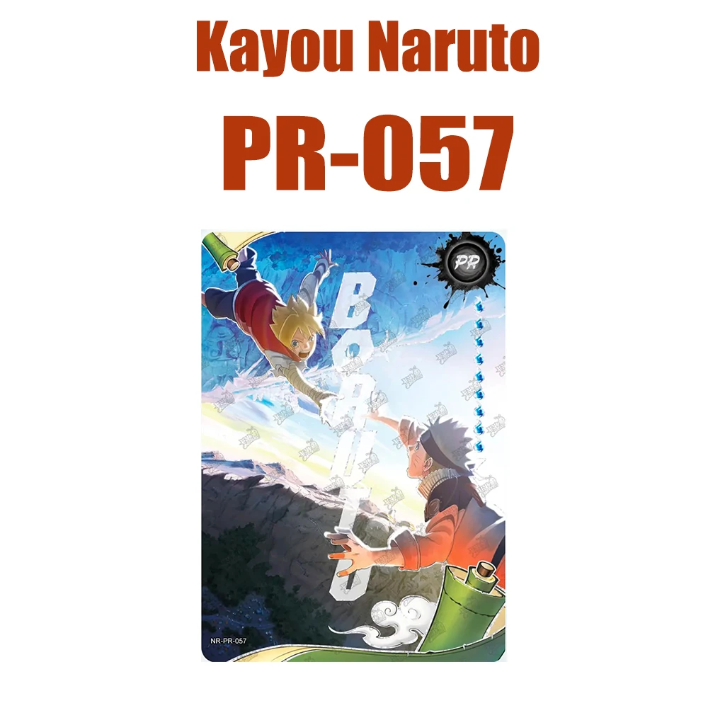 Kayou Naruto PR Card Anime Cards PR057 PR059 Akatsuki Minato Uzimaki Boruto Collectible Card Children's Toy Birthday Gifts