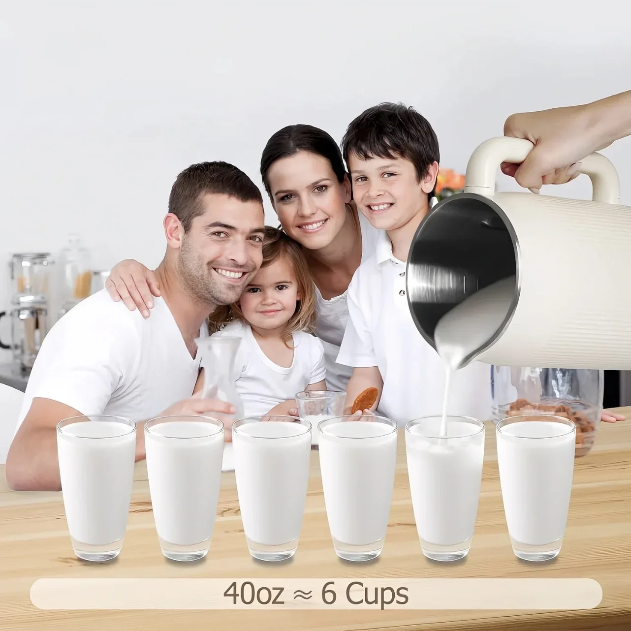 Automatic、1200ML、Multifunctional Juicer Maker、Plug‑and‑Play、Almond Milk、Coffee Grains、Juice、Kitchen Appliance、Perfect Gift