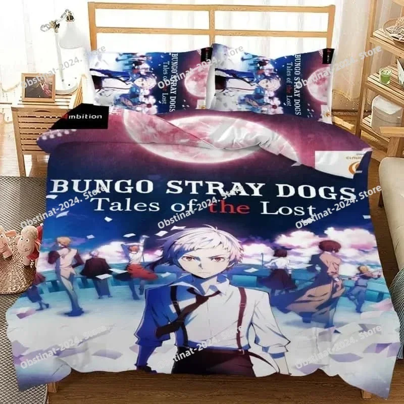 

3D Cartoon Duvet Cover Set Bungo Stray Dogs Tales of the Lost Bedding Sets Comforter Duvet Cover Pillowcase For Home Textiles
