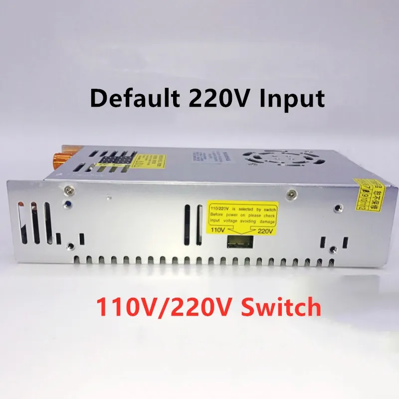 TransDevices avec affichage numérique, alimentation à découpage réglable, AC, DC, 220V à 5V, 12V, 24V, 36V, 48V, 60V, 80V, 120V, 160V, 220V, 480W