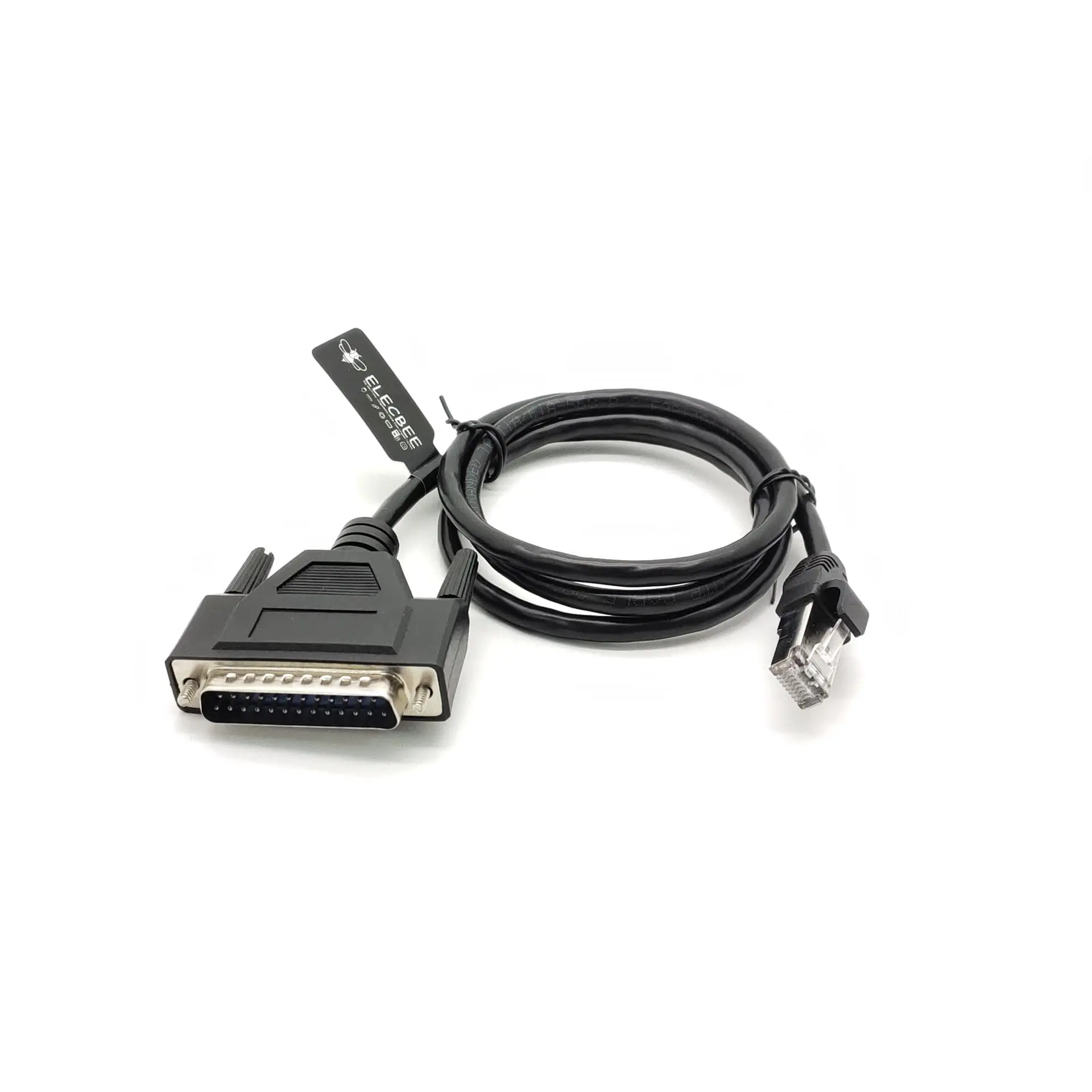 1M Male DB25 to Male RJ45 Ethernet Cable for Modem Console Network Equipment Connectivity