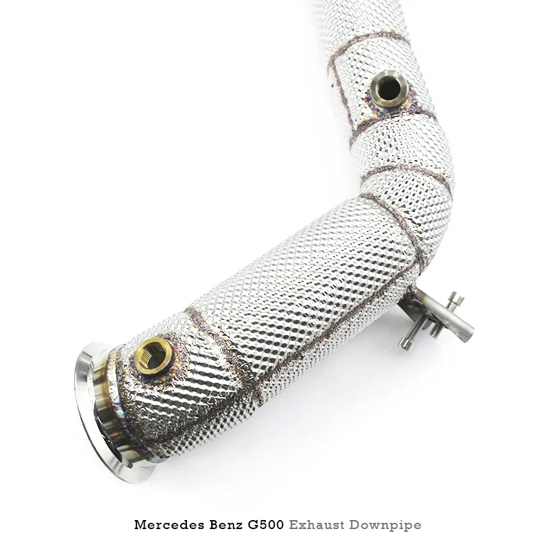 Sectie Hoge Stroom Pijpen Tak Downpipe Uitlaatpijp Met Voor Benz G500 G550 G63 W464 4.0T