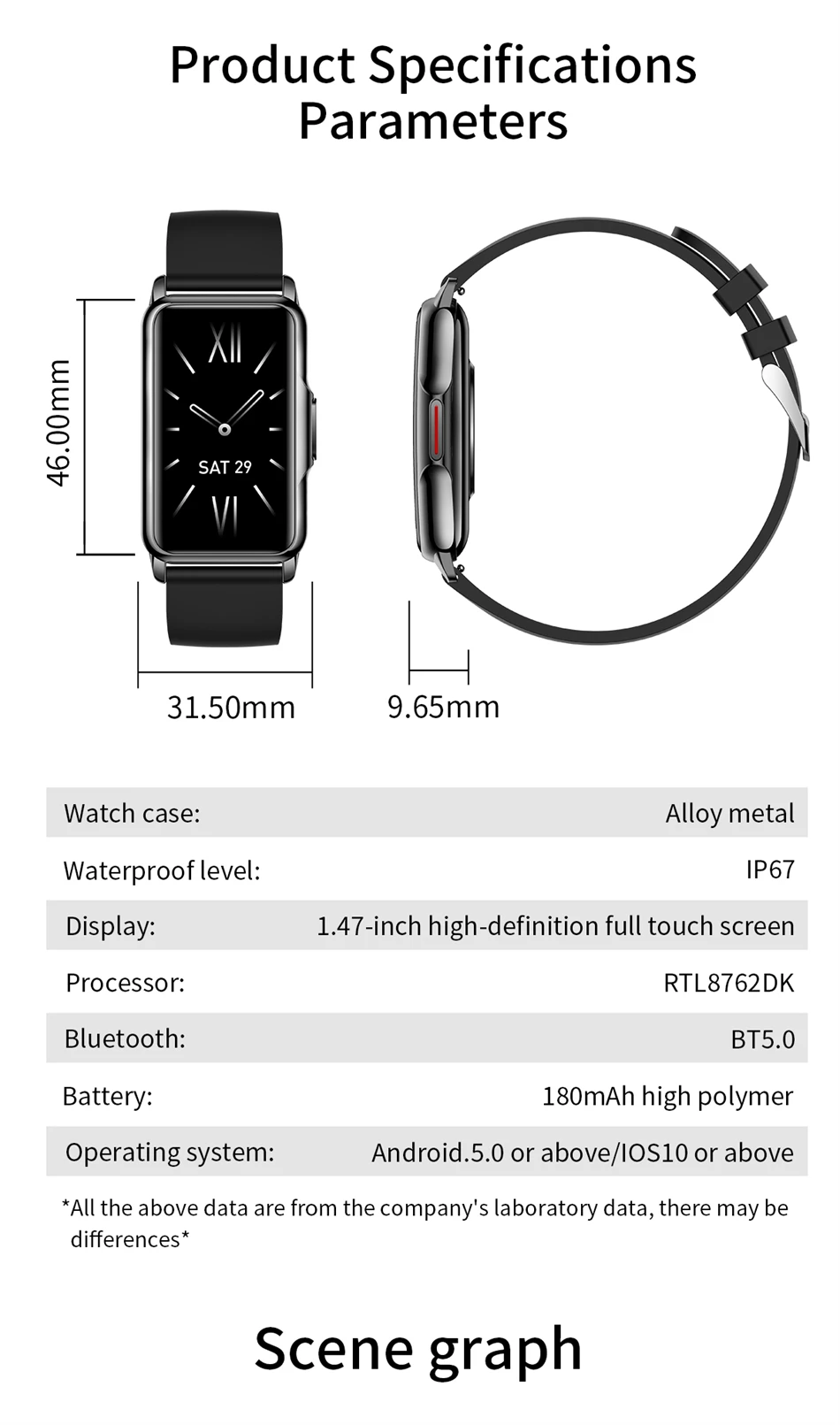 LIGE Smartwatch für Damen und Herren, 1,47-Zoll-Vollbild-Touchscreen, Sport-Fitness-Tracker, wasserdicht, Damen-Smartwatch 2026 für Android und iOS – Detail 14
