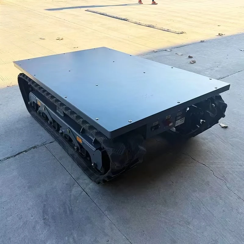 Height-adjustable Platform Tracked Chassis Transport Vehicle, Wirelessly Controlled Tracked Vehicle