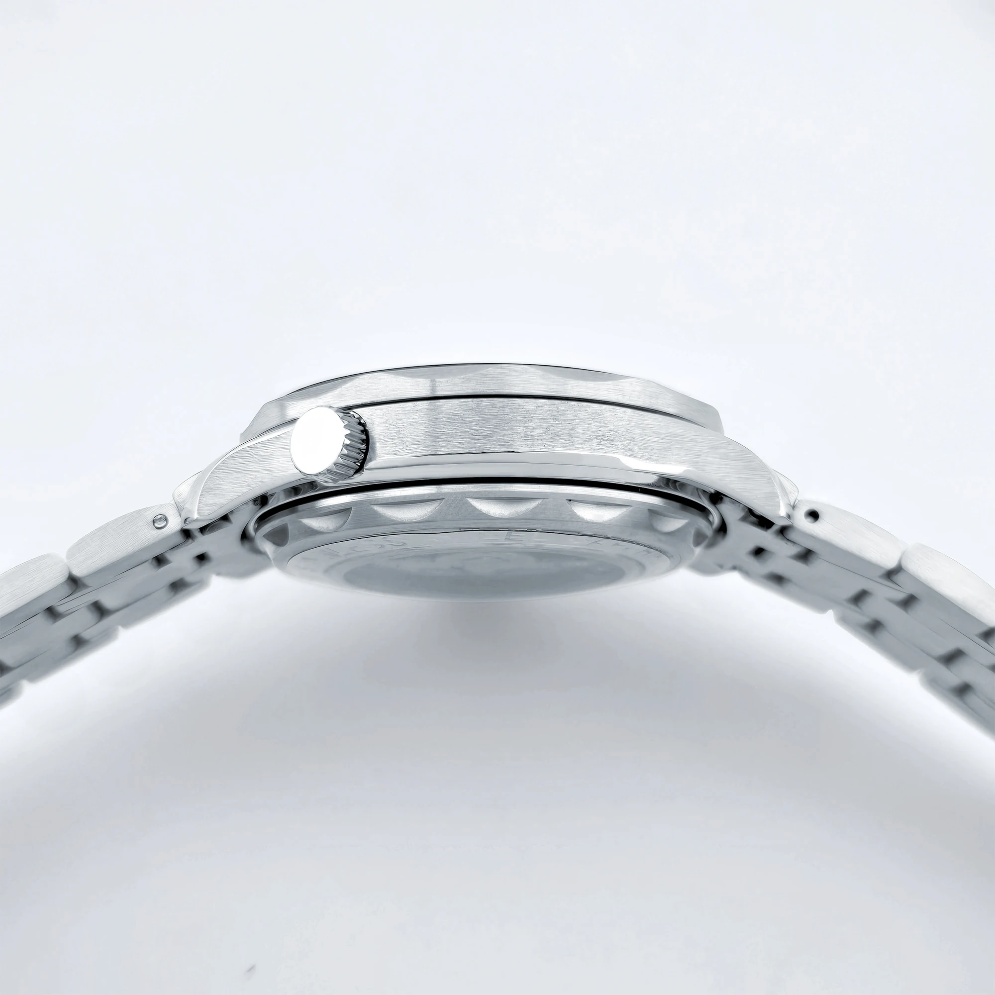 Logo personalizzato 41mm Orologio da uomo Zaffiro reloj hombre quadrante sterile Orologi da uomo Luminoso 10Bars NH35 Orologio da polso meccanico automatico