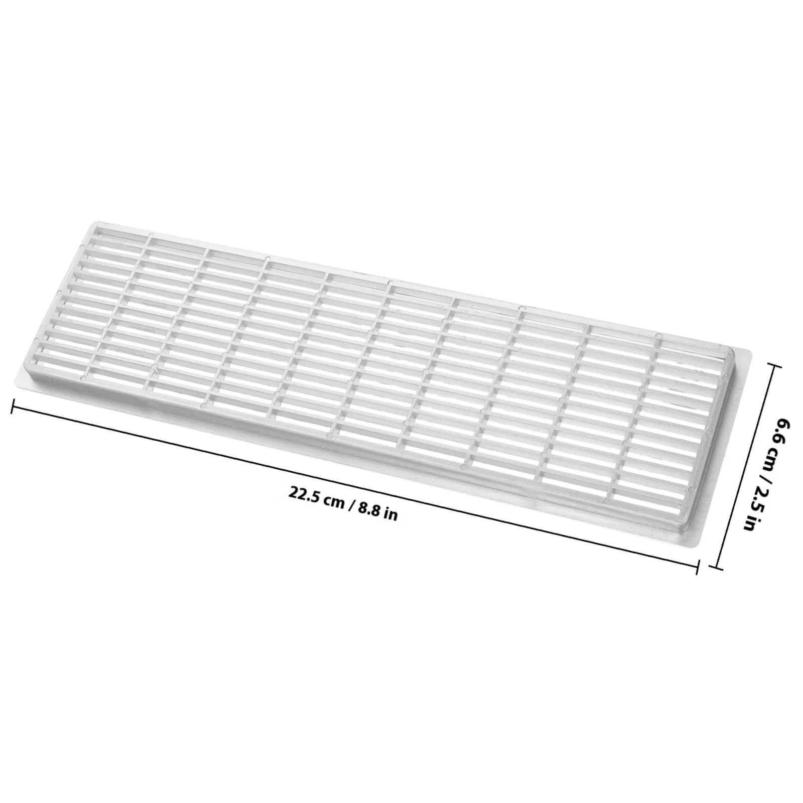 6 قطعة تنفيس الهواء يغطي فتحات بلاستيكية مستطيلة للخزائن والأسقف وخزائن الأبواب تنفس تنفيس يغطي للداخلية