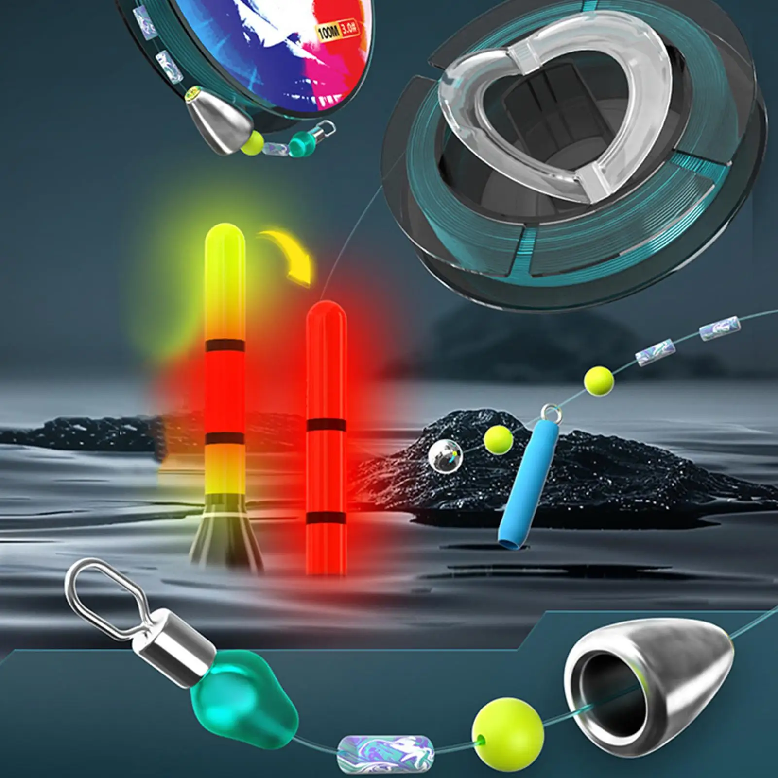 Automatische vislijnset met 10 - Fishing Kayak Sit On Top recensie en prijs