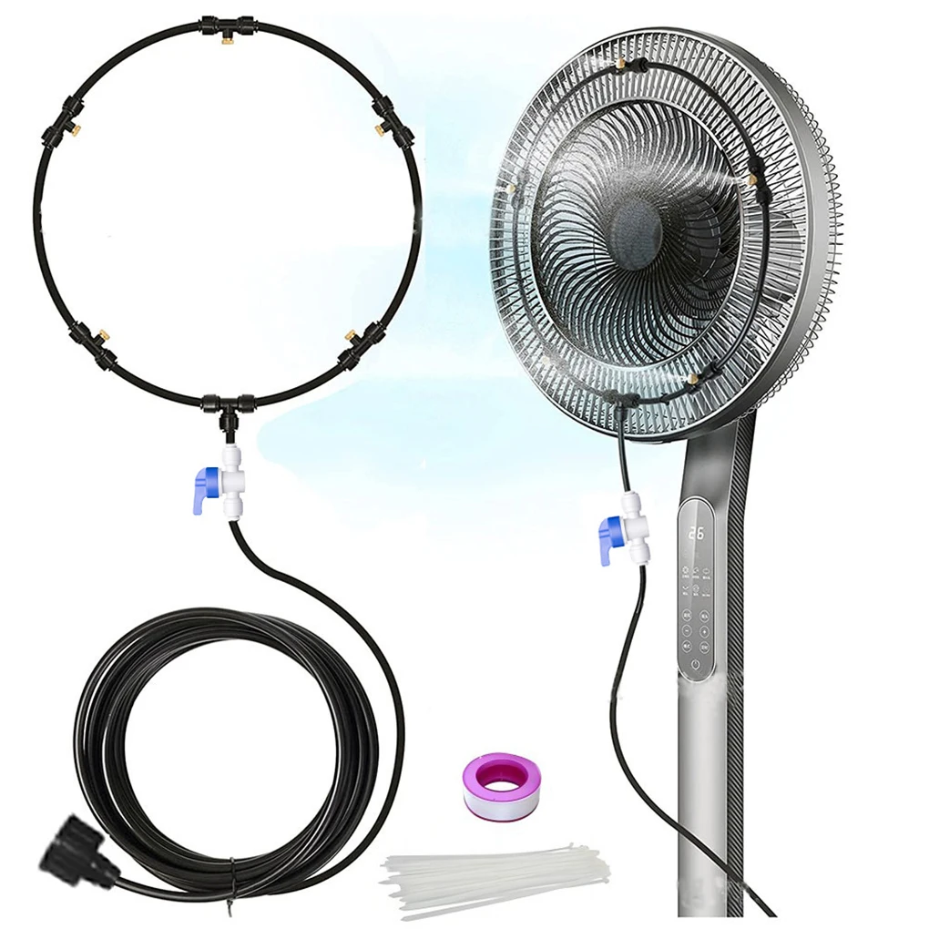 Cool And Comfortable With Outdoor Fan Misting System Cool Essentials For Summer Cooling Not Rust
