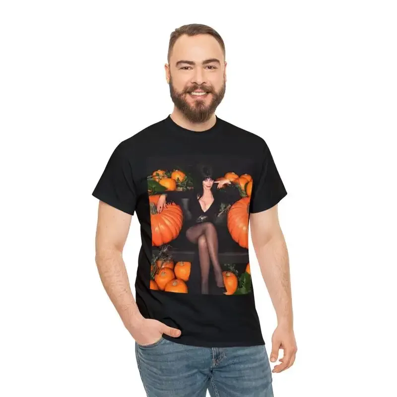 Elivira Halloween Pumpkin Patch Unisex Short Sleeve Tee