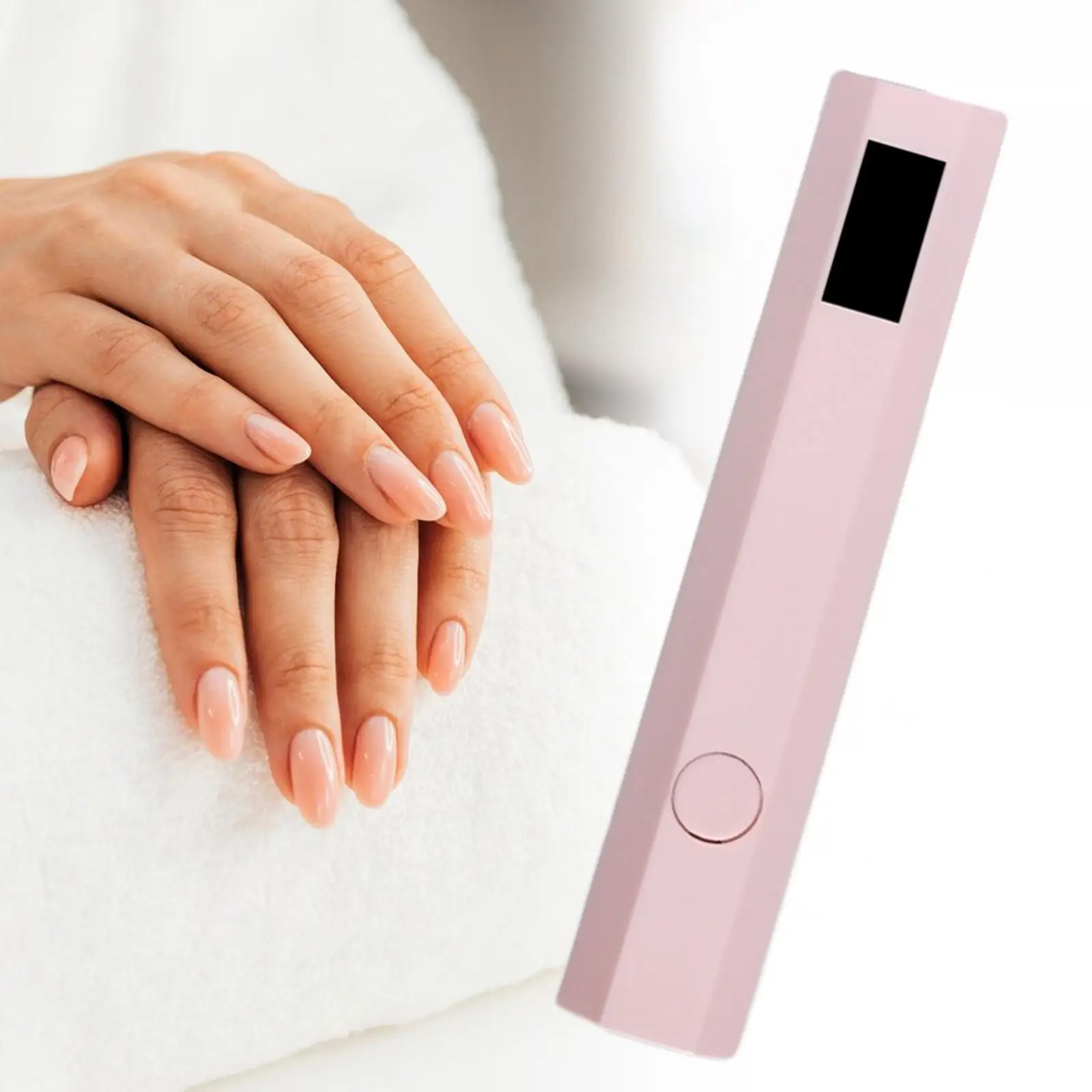 مصباح أظافر LED صغير سريع الجفاف، مجفف أظافر لاسلكي محمول لعلاج طلاء الأظافر في صالونات التجميل المنزلية الاحترافية