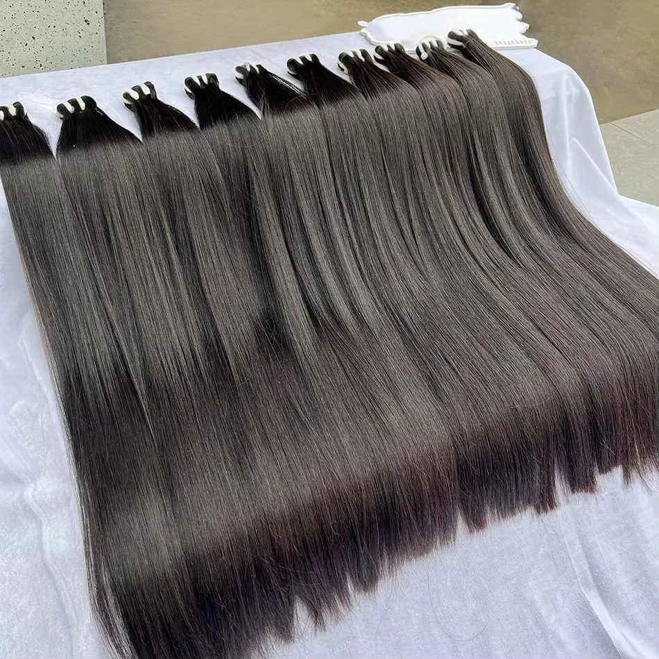 

Натуральные вьетнамские волосы V Beauty 16A, необработанные, двойной вытяжки, 100% натуральные прямые пряди для наращивания