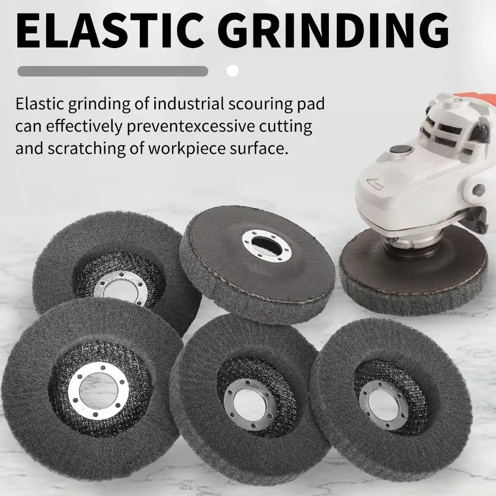 

4.5" 115mm Flap Polishing Wheel Scouring Pad Nylon Fiber Non-Woven Grinding Wheel Abrasive Buffing Grinding Disc Angle Grinder