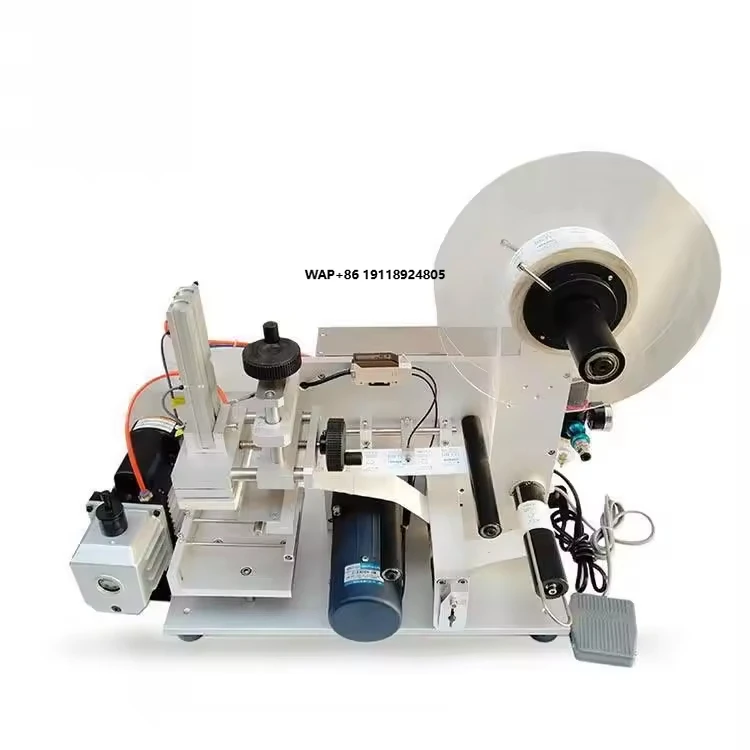 

Semi Automatic Tabletop Flat Surface Labeling Machine High Accuracy and High Speed Flat Bottles Labeling Machine