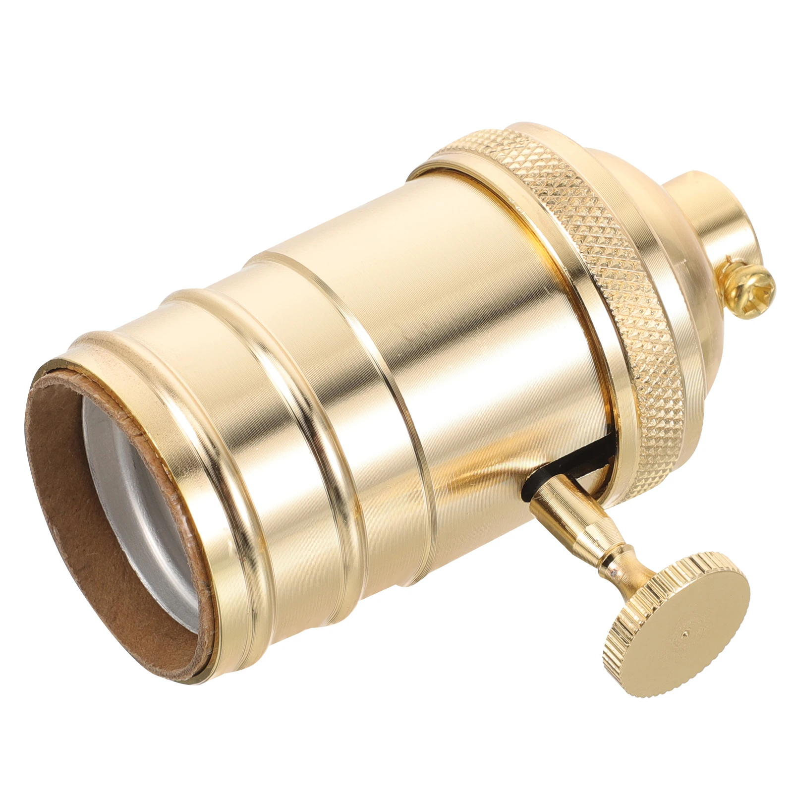 

Retro Floor Lamp Repair Kit Light Socket Holder Golden Finish Incandescent Bulb Base Vintage Style Sturdy Materials For Living