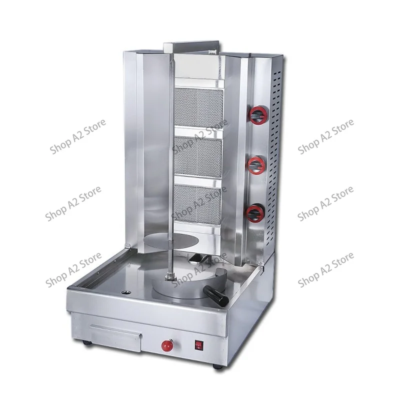 Commercial Machine, Gas & Electric Doner Kebab Rotisserie Grill for Meat Rice Bowl Shop 220V