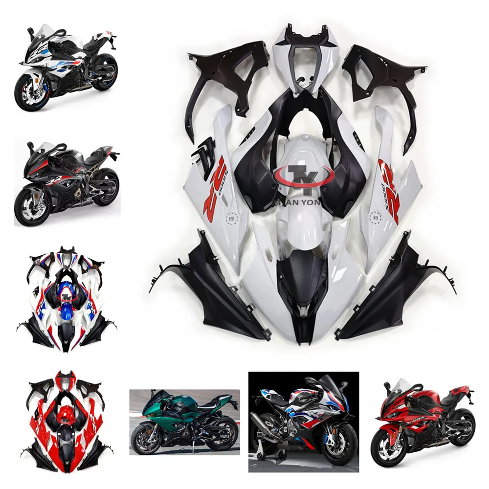 Fit S1000 RR Bodywork Cowling Motorcycle For BMW S1000RR 2019-2022 Full Fairing Kit Injection Bright light color block printing