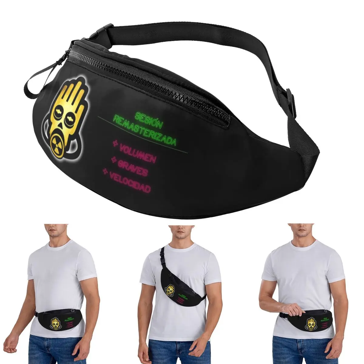 

Crossbody Waist Bag Scorpia - Central Del Sonido Men Women Fanny Pack Traveling Running Money Phone Pouch