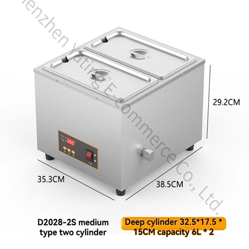 6Lx2 Chocolate Melting Furnace Baking Special Constant Temperature Holding Furnace Hot Melt Machine Pot