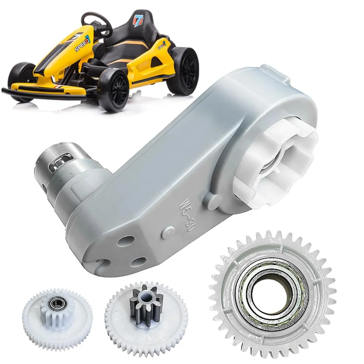 

B62A 24V RS775 High-Speed Motor Gearbox for Power Wheels Motor Upgrade,High Torque 24 Volt Motor with GearBox