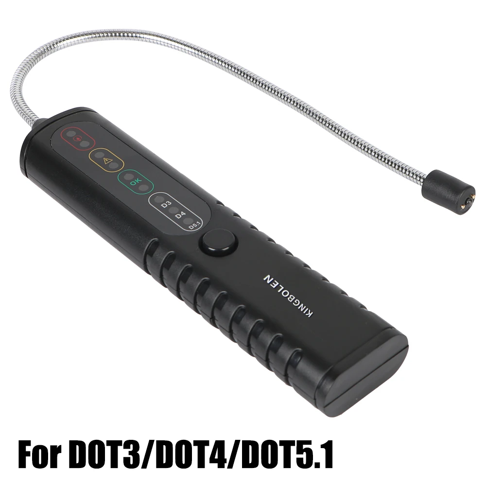 High Sensitivity Probe With Multiple LED Indicators Brake Fluid Tester BF100 For DOT3/DOT4/DOT5.1 Automotive Liquid Testing Tool