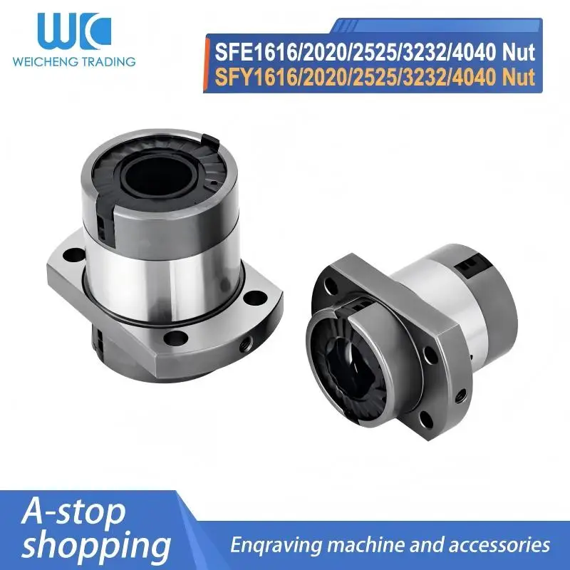 

1PC SFE/SFY1616 2020 2525 3232 4040 Series Ball Screw Nut Large Lead High Speed 16–40mm for CNC