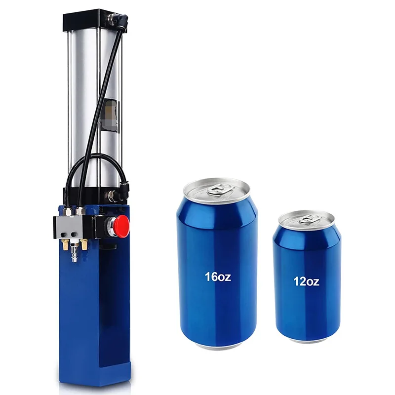 Manufacturer supply can press, pneumatic can press 12, 16oz aluminum can