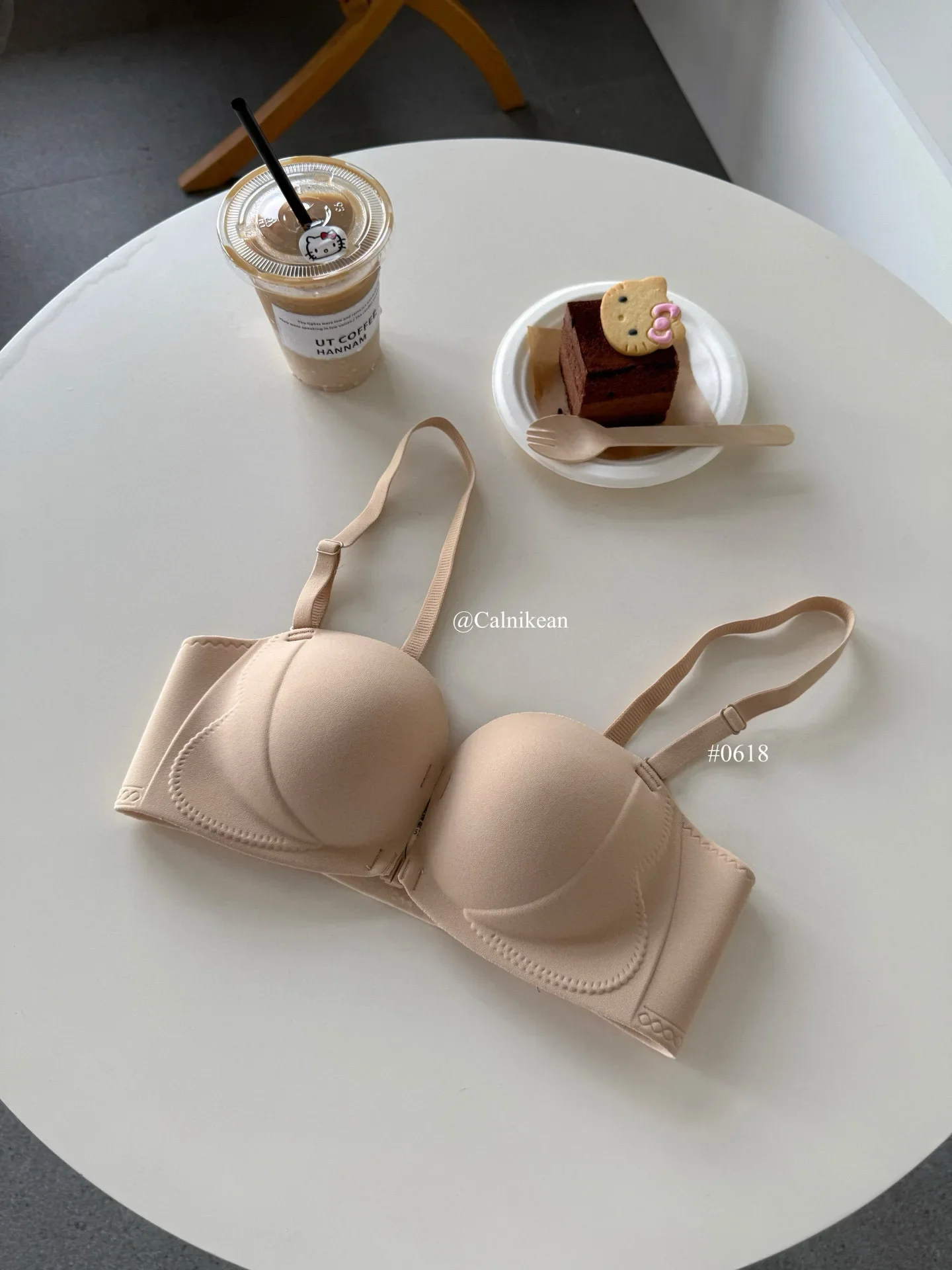 Modischer, seitlich gekreuzter, trägerloser Bandeau-BH mit Schnallendesign, bequemer, stützender Push-up-BH für Damen – Detail 24