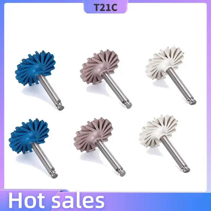 

T21C 12Pcs/Set Rubber Polisher Composite Resin Polishing Diamond System RA Disc Kit 14Mm Wheel Spiral Flex Burs Tools