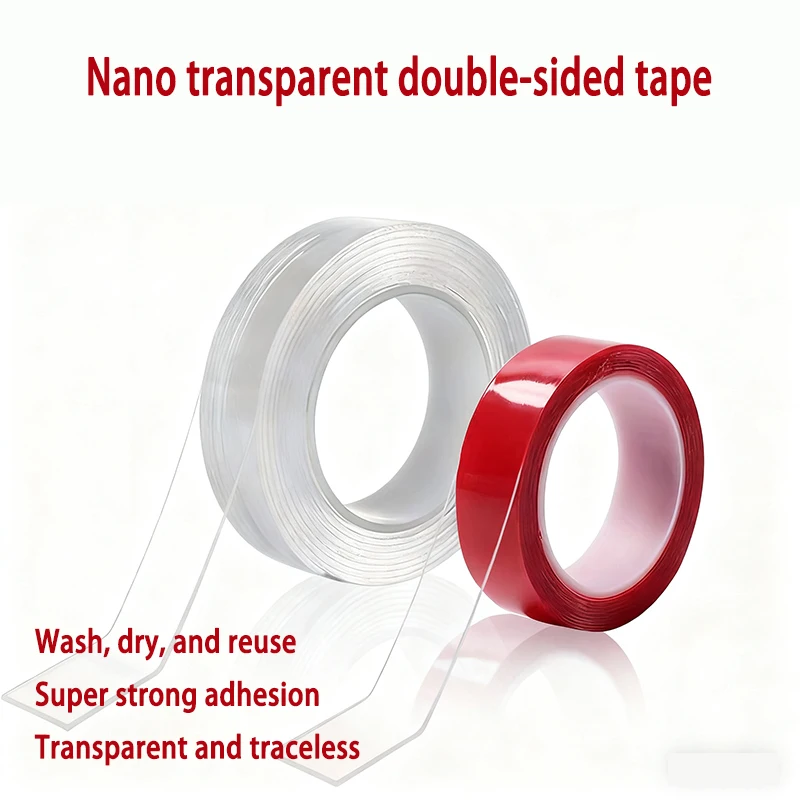 Acrylic Transparent Double-Sided Tape High Adhesion No Marks No Punching Waterproof Tape Wall Fixing Car Interior