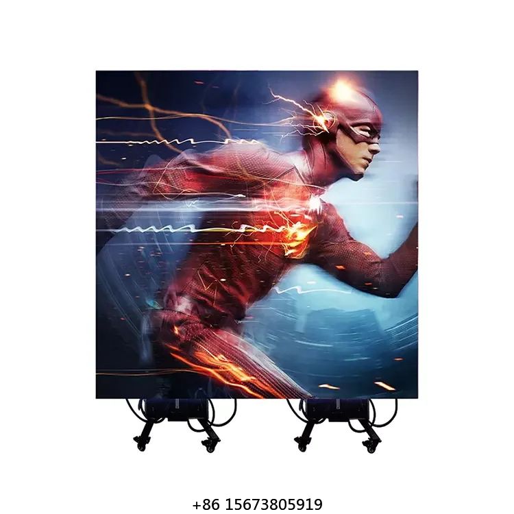 

Movil Cartel De Publicidad Portable Rental Led Video Wall Foldable Led Screen Mobile Advertising Screen