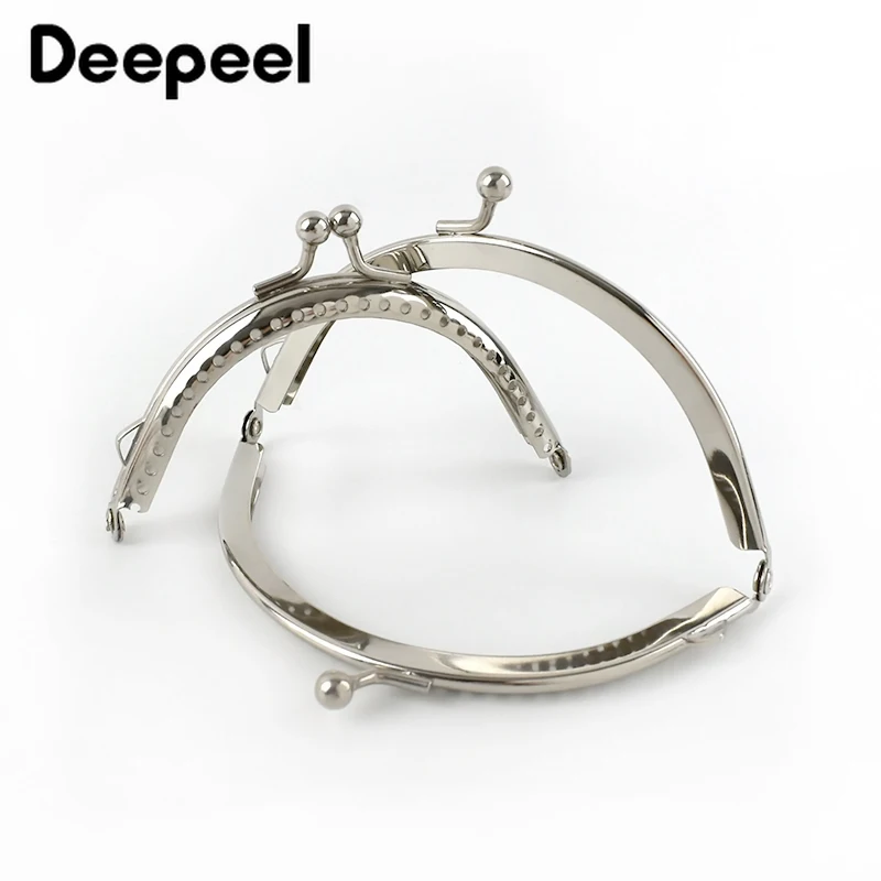 10 Stuks 6.5 Cm ~ 15.5 Cm Zilveren Metalen Zakken Handvatten Portemonnee Frame Voor Tas Handvat Kus Sluiting handtas Diy Naaien Beugels Portemonnee