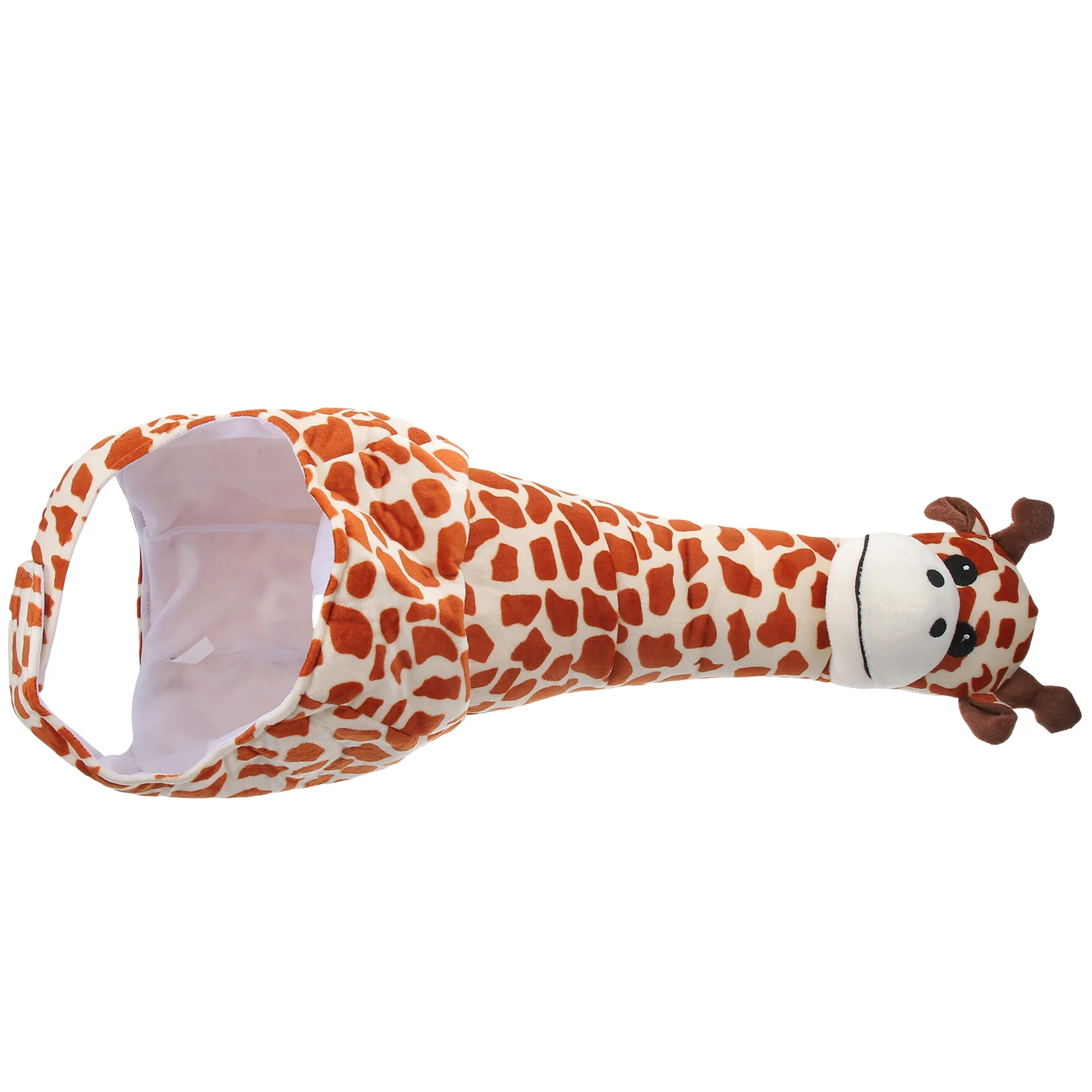 

Giraffe Headwear Costume Party Hat Adjustable Size Kids Adult Halloween Festival Cartoon Prop Long Neck Design