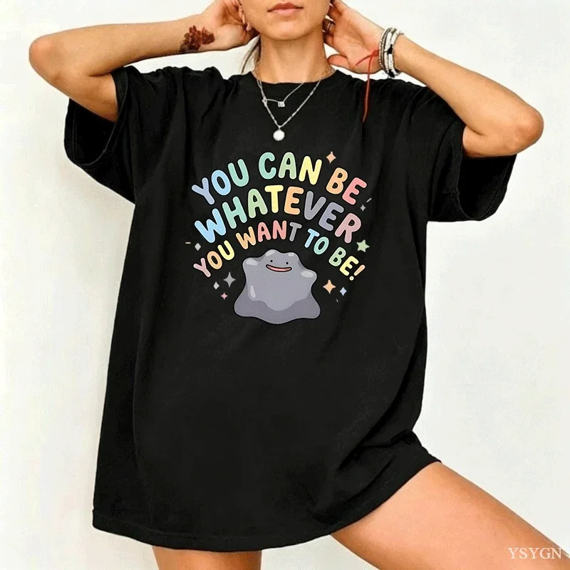 You Can Be Whatever You Want Funny Magical Dinosaur Unicorn T-Shirt Summer Streetwear T Shirts 100 Cotton Hip Hop Tshirt Tops