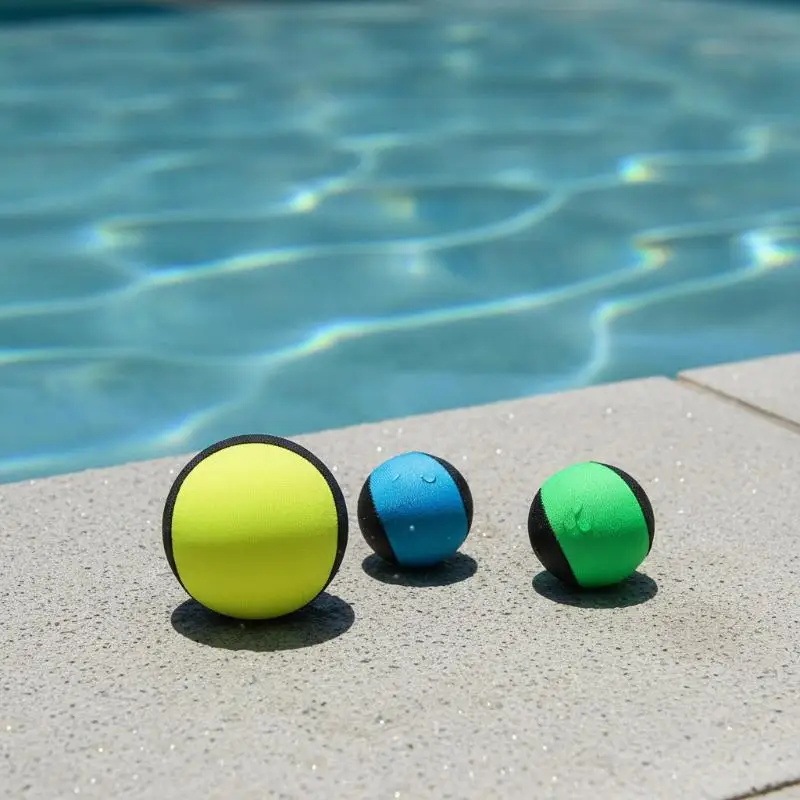 Wasser-Hüpfball, tragbar, hohe Elastizität, schwimmfähiges Spielzeug, sicheres Material für Sommer, Strand, Schwimmbad, Outdoor-Wassersport – Detail 5