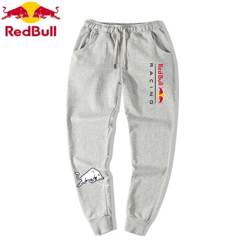 Imagen 2 del producto Nuevo traje de carreras del equipo de carreras Red Bull, pantalones deportivos informales 100% algodón, pantalones alisadores de pies para hombres y mujeres