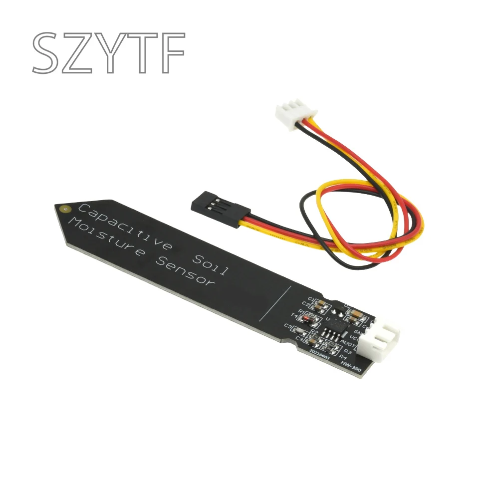 Capacitive Soil Moisture Sensor Not Easy To Corrode Wide Voltage Wire For Arduino