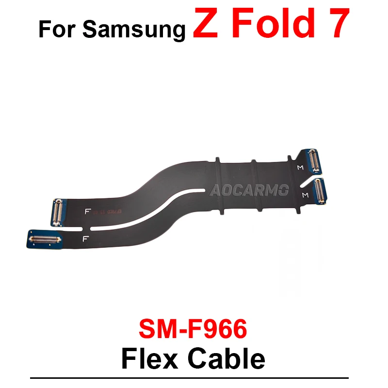 لسامسونج غالاكسي Z أضعاف 7 SM- F966 Fold7 شحن ميناء اللوحة الأم اتصال شاشة LCD تدور محور الكابلات المرنة الرئيسية