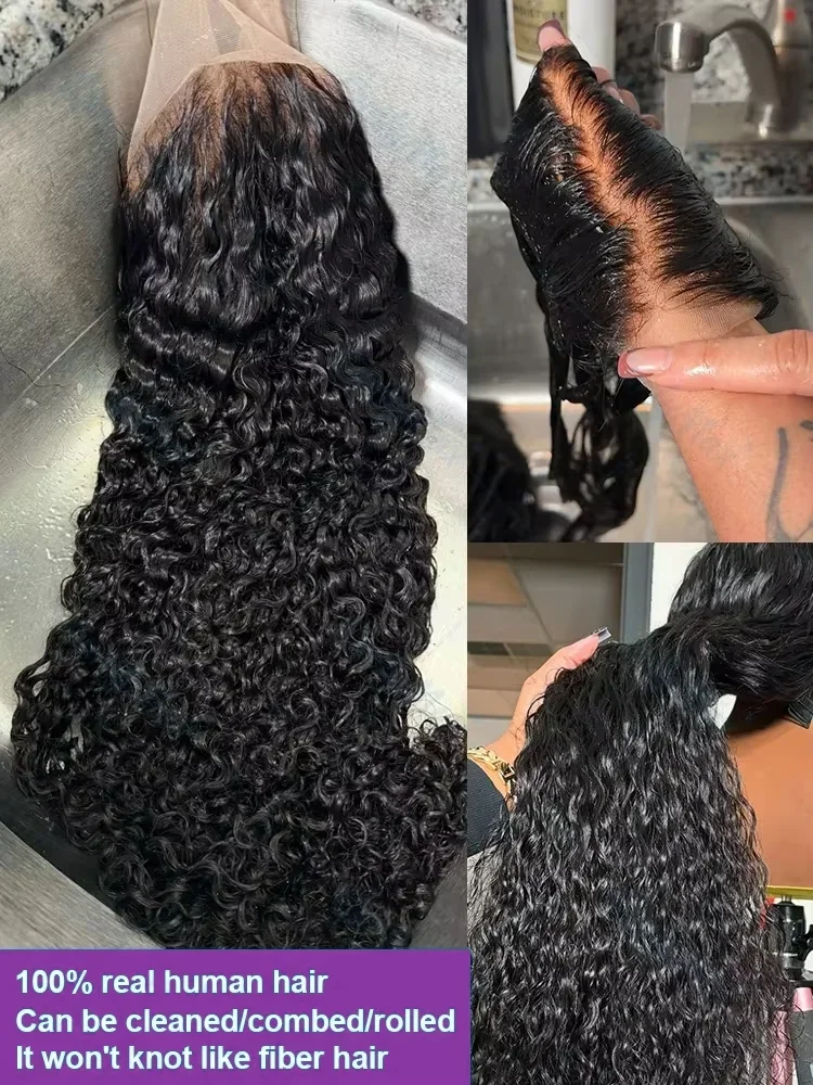 13x6 Hd Deep Wave Glueless Wig Human Hair For Women Wear And Go 7x5 Frontal Curly Lace Front Wigs On Clearance Sale 250 Density