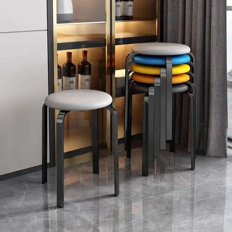 

Dining Table Wood Chairs Plastic High Stools Can Be Stack Step Stool Bar Vintage Furniture Sgabello Cucina Kitchen Stool