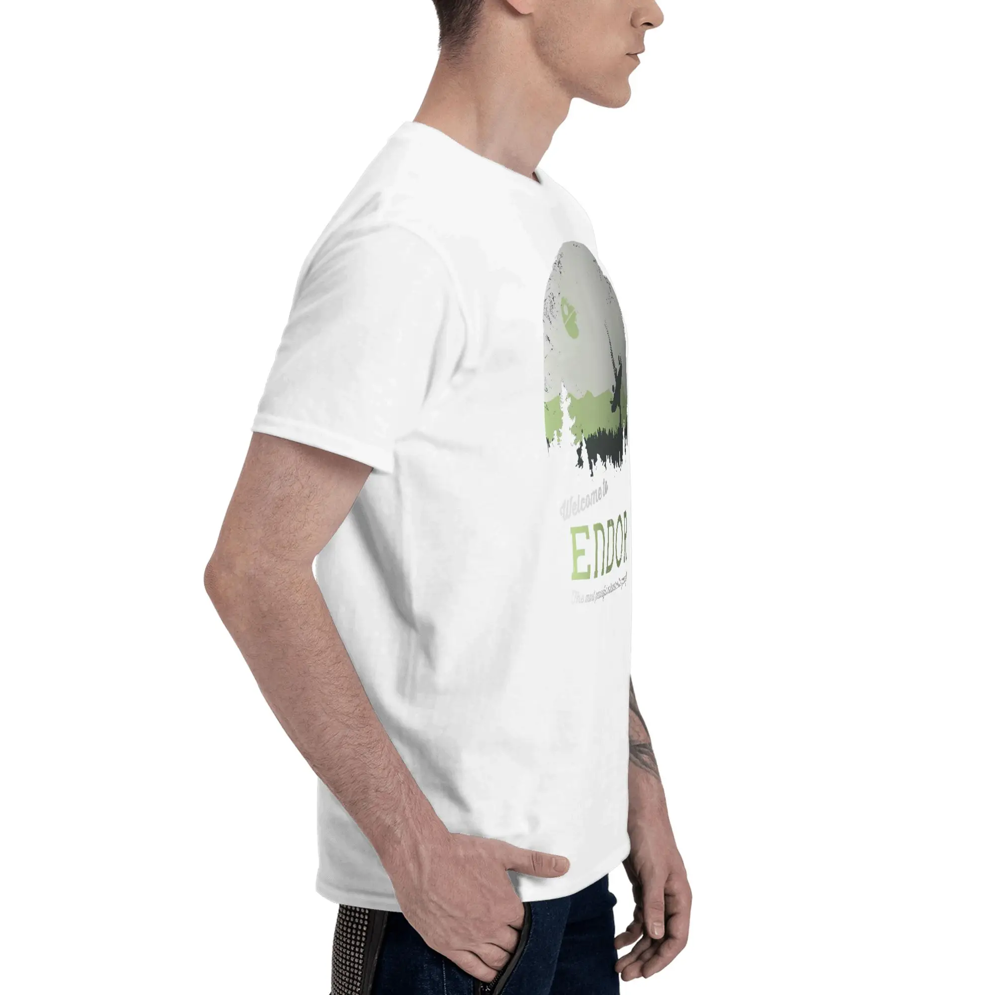 Welcome To Endor Stars War Unisex Ultra-Minimalist Reversible T-shirt Street Sports Tees