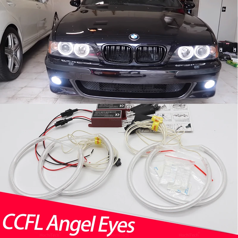 High Quality CCFL Angel Eyes Kit Warm White  Ring for BMW 5 series E39 520i 525i 530i 540i 545i 550i M5 1997-2003